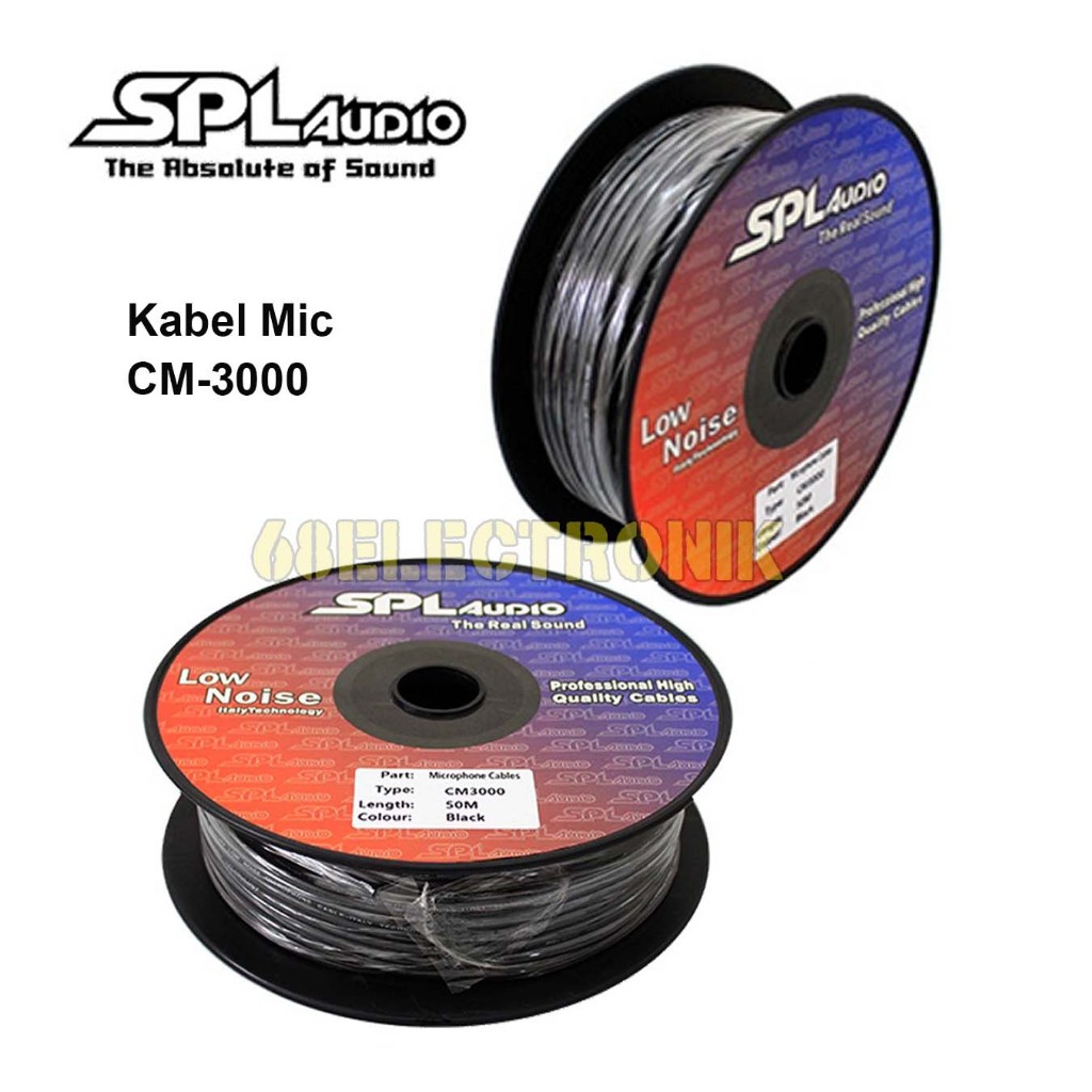 Kabel Microphone SPL Audio CM-3000 1 roll Panjang 50 meter