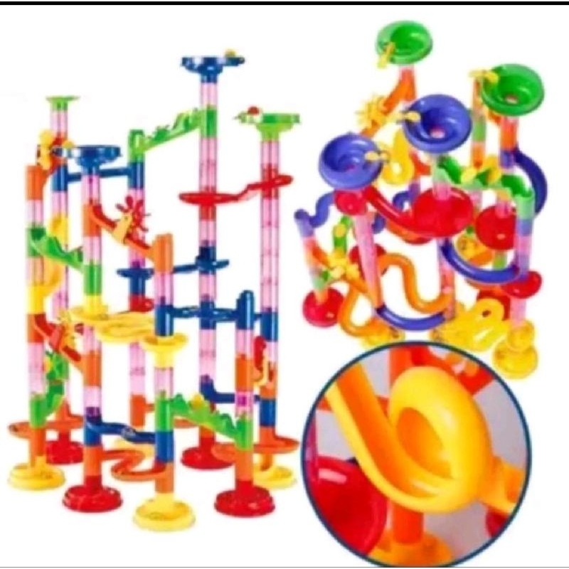 marble track 105 pcs edukatif game permainan edukasi mainan anak kreatif kreativitas kreatifitas mot