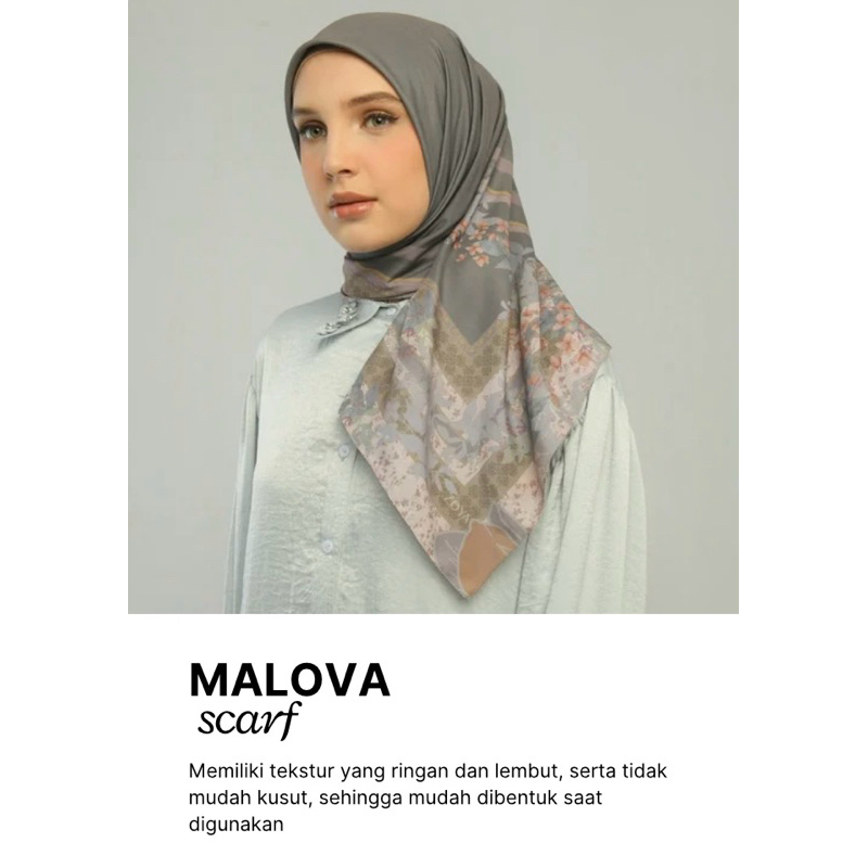 ZOYA HIJAB MALOVA SCRAF HIJAB SEGI EMPAT MOTIF VOAL INCLUDE BOX