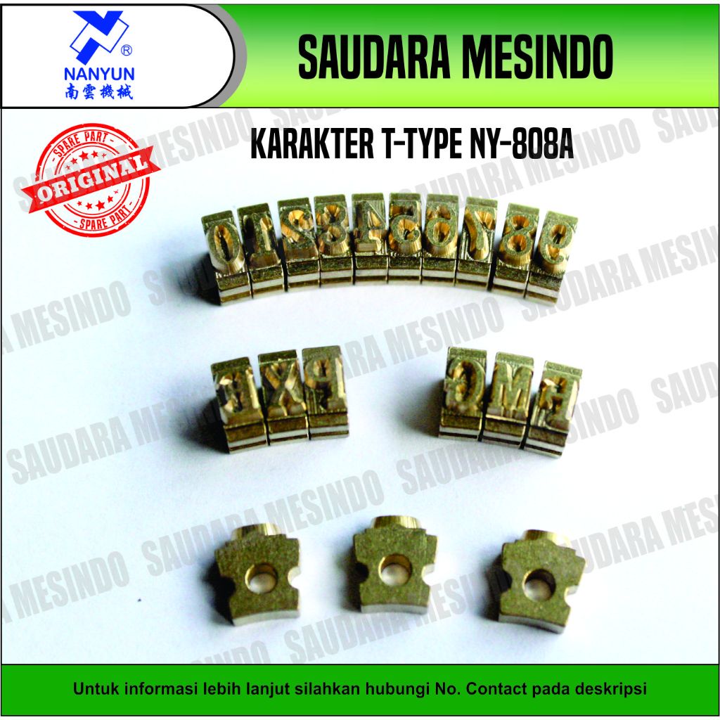 KARAKTER KUNINGAN DATE CODING NY - 808 A