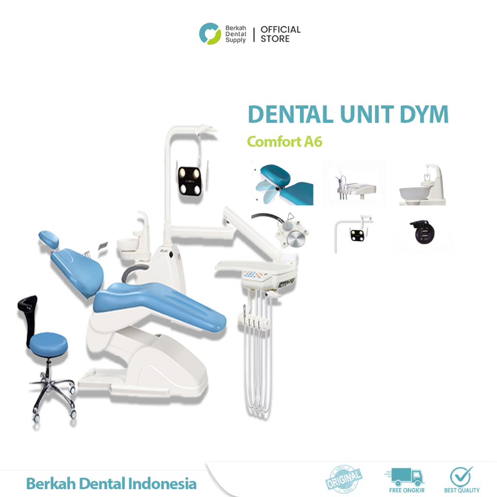 Dental Unit kursi dokter gigi merk Comfort A6 AKL resmi lengkap bergaransi