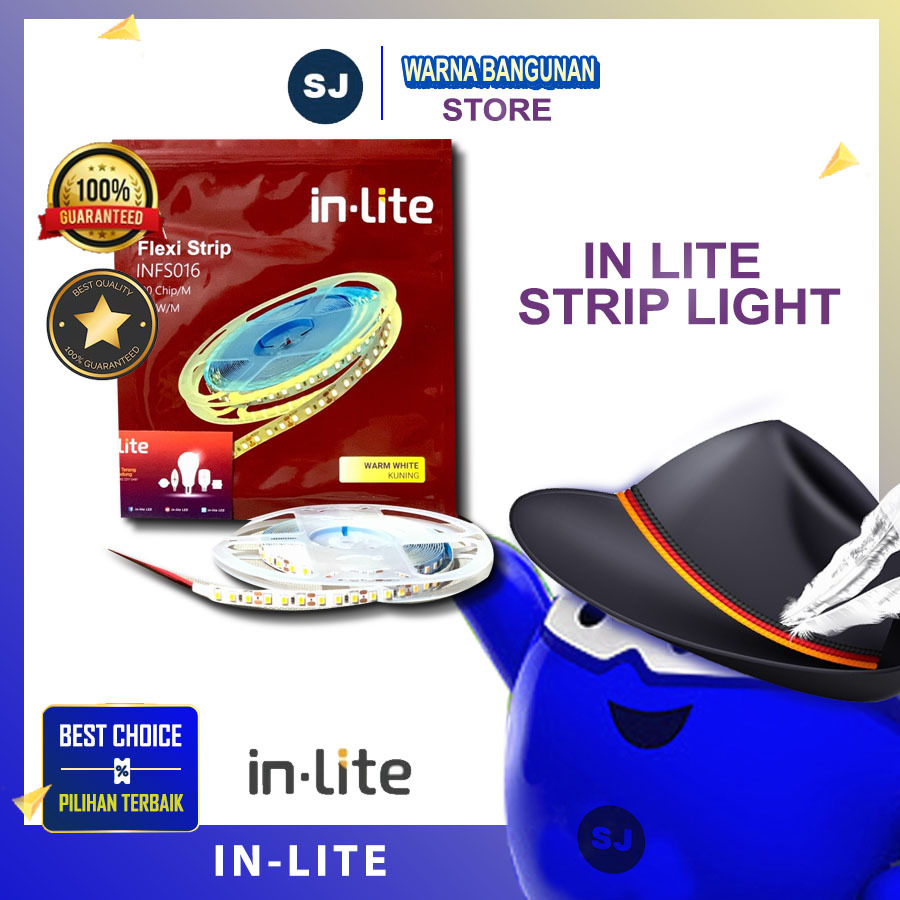 LED STRIP INLITE INFS016 14,5W 14,5 W 14,5WATT 14,5 WATT IP20 / IP65 120 CHIP