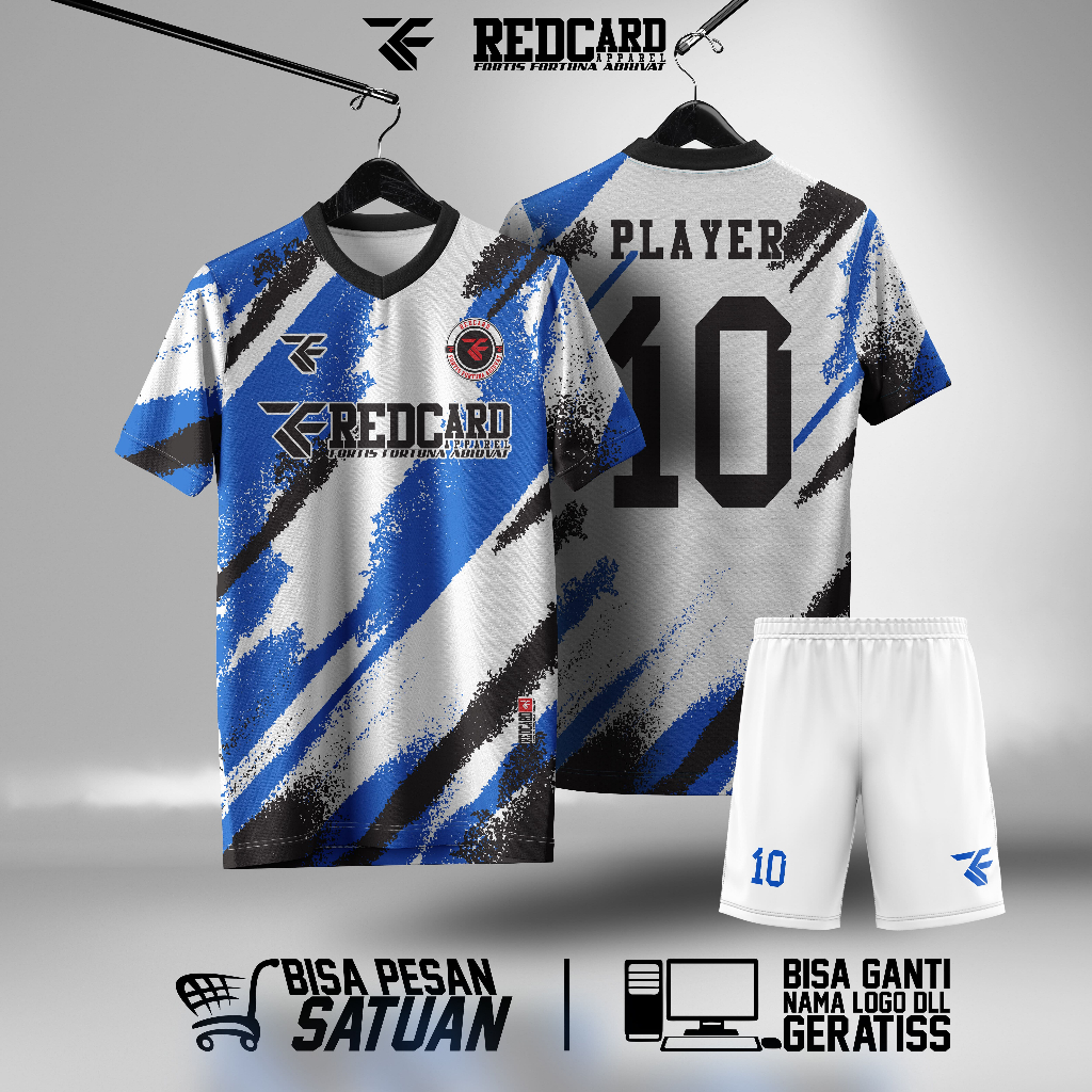 Jersey Olahraga Sepak Bola & Futsal (dryfit full print) REDCARD