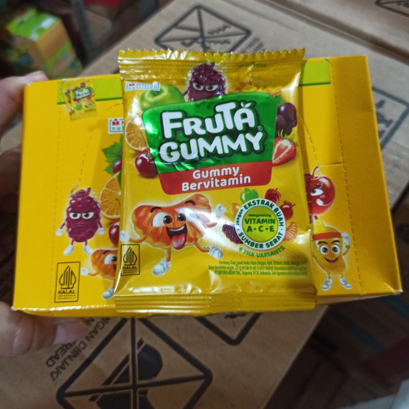 

Kembang Gula Lunak FRUTA GUMMY Bervitamin Rasa Aneka Buah