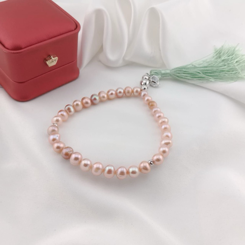 PROMO BERSERTIFIKAT TASBIH MUTIARA TAWAR ASLI  LENGKAP SERTIFIKAT DAN KOTAK BLUDRU MEWAH