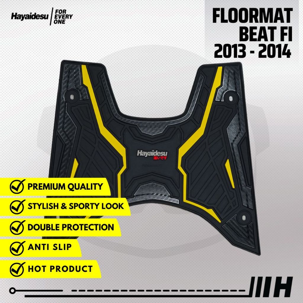 Hayaidesu Karpet Motor Floor Mat Honda Beat FI (2013-2014) - Premium Quality