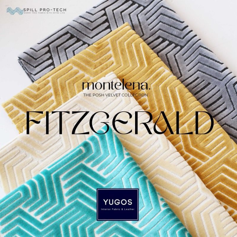 FITZGERALD Montelena  Kain Sofa Kursi Baldu Timbul Water Repellent
