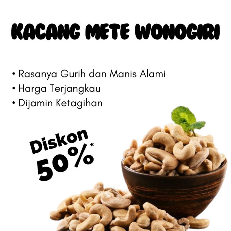 

Kacang Mete Wonogiri Matang Patahan