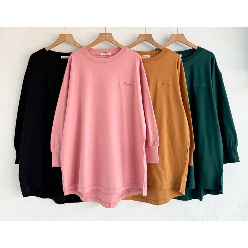 Kaos Oversize Wanita Lengan Panjang Korean Style