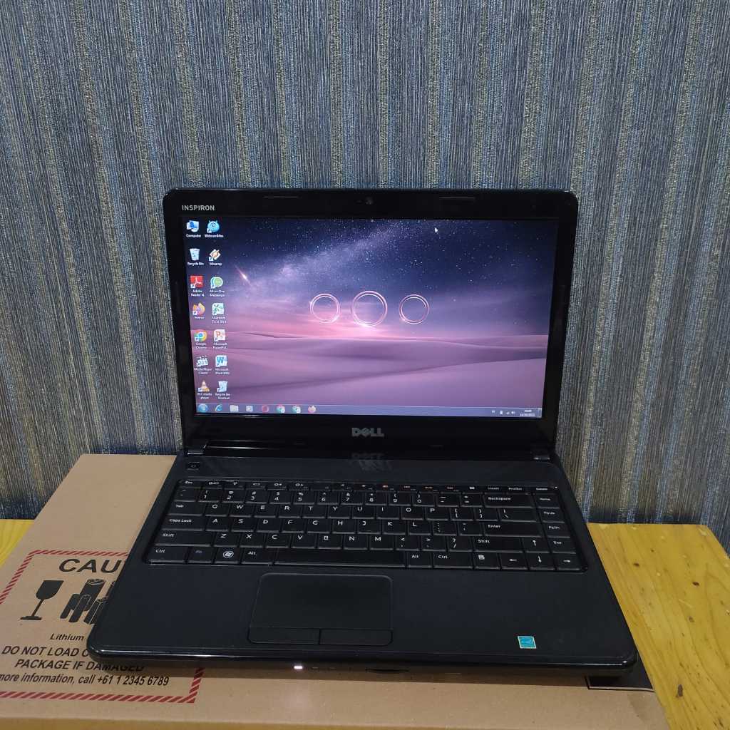Laptop Dell N4030, Ram 4/250Gb, Lengkap, Black