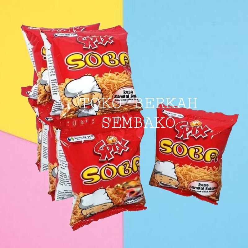 

(RENCENG) Soba Spix Mie Rasa Sambal Balado 16gr Isi 10pcs