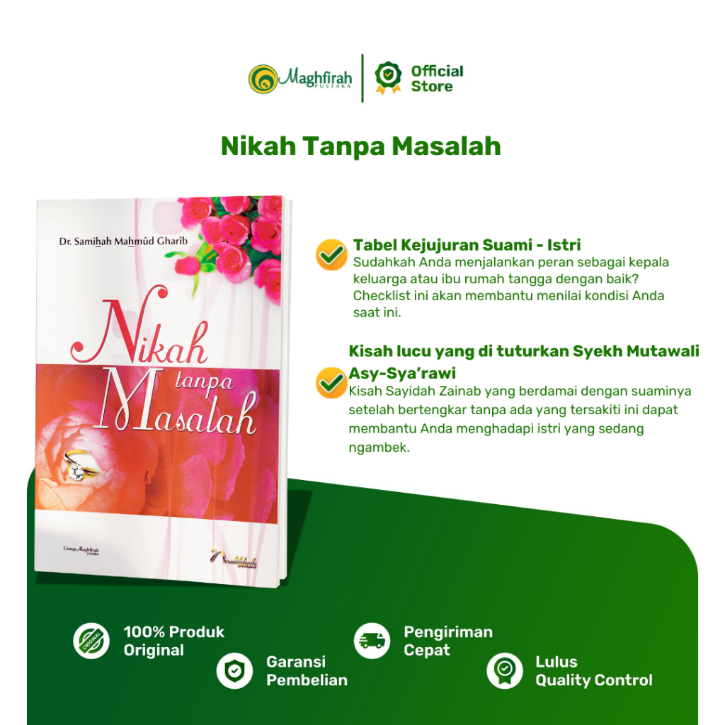 Maghfirah Pustaka Nikah Tanpa Masalah Motivasi Islami Panduan Lengkap Fiqih Psikologi Wanita
