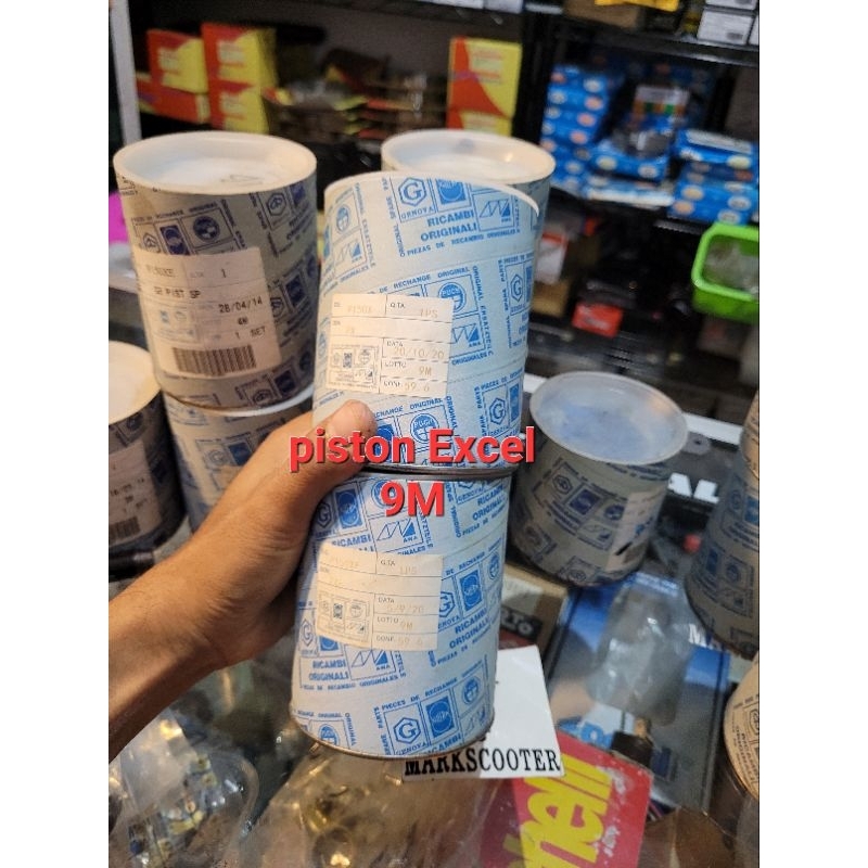 piston vespa excel ring tipis seher excel ukuran 9M ricambi