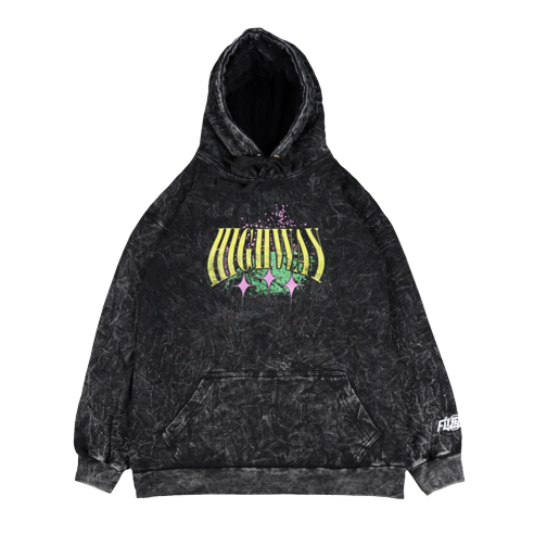 FLICWORLD - Highway Washing Hoodie Black