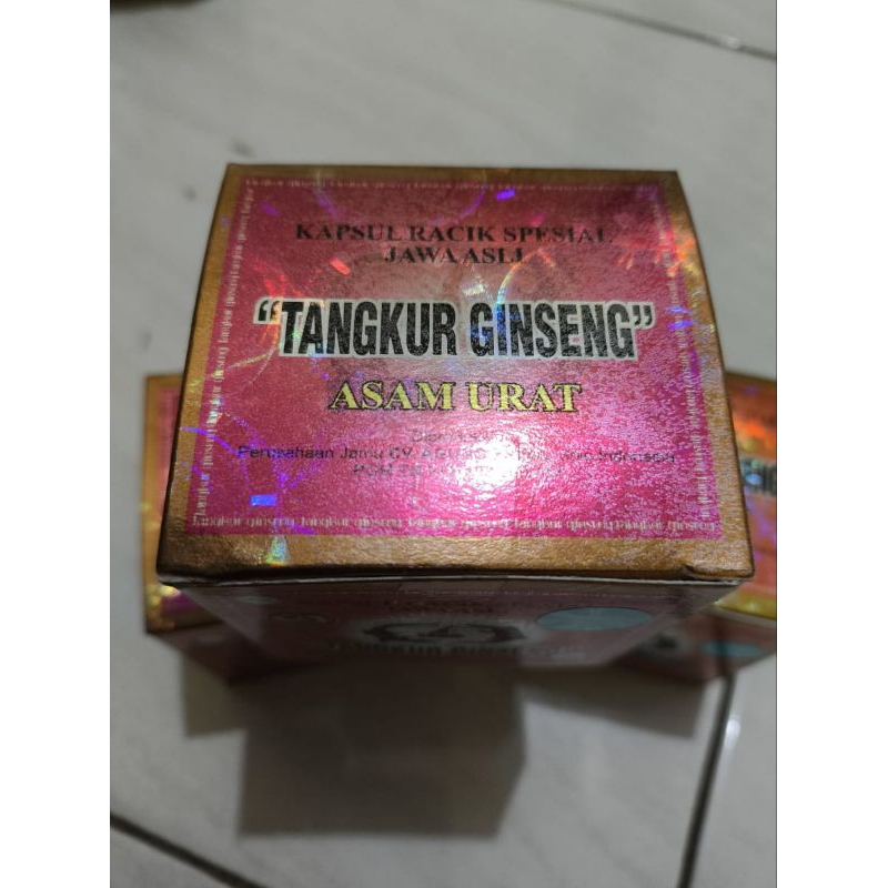 Herbal tangkur ginseng kemasan box original