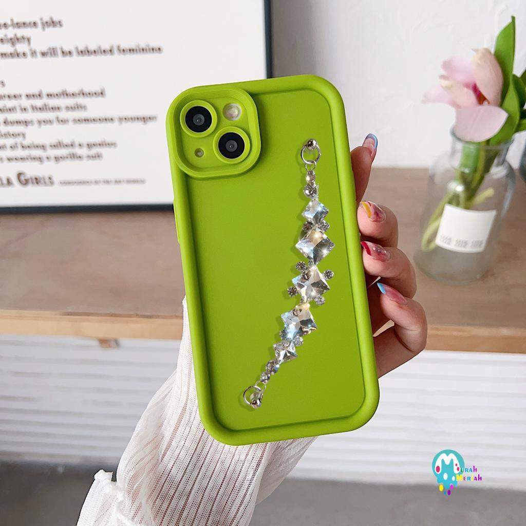 GC97 Case Casing Silikon Matte Rose Diamond Handgrip - Casing Hp Compatible For OPPO A1 A98 A3 PRO A