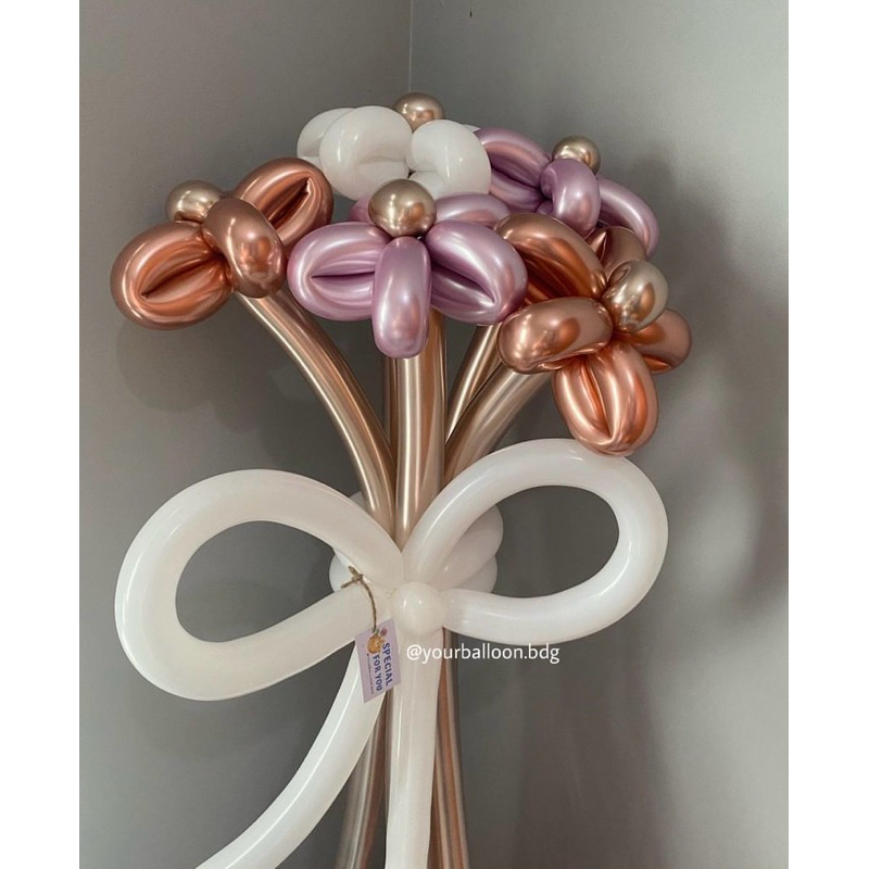 Buket Balon Bunga (5 tangkai panjang) Bandung - Bouquet flower balloon