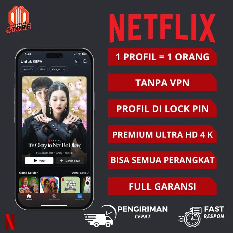 NETFLIX 30 HARI FULL GARANSI HARGA TERMURAH