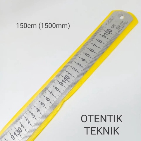 

KODE X5P4 PENGGARIS BESI 15 CM 15 MM 1 KOMA 5 METER STEEL RULER 6 INCH