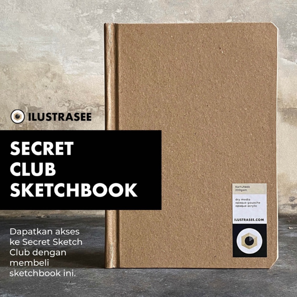 

KODE L6I7 Ilustrasee Secret Club Sketchbook A5 2gsm