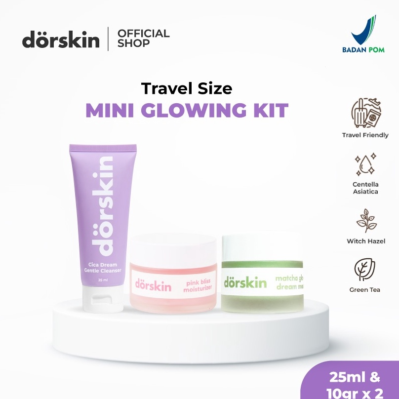 TRAVEL SIZE BUNDLE Dorskin Mini Acne Bundle  Skincare Jerawat Ukuran Kecil w V6W2