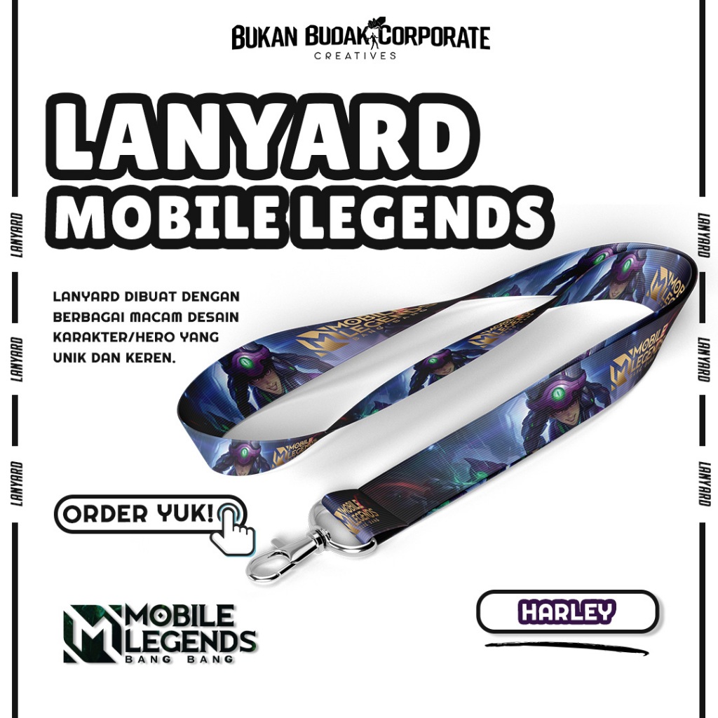 LANYARD HARLEY MLBB I HARLEY MLBB I HERO MLBB I LANYARD GAMING