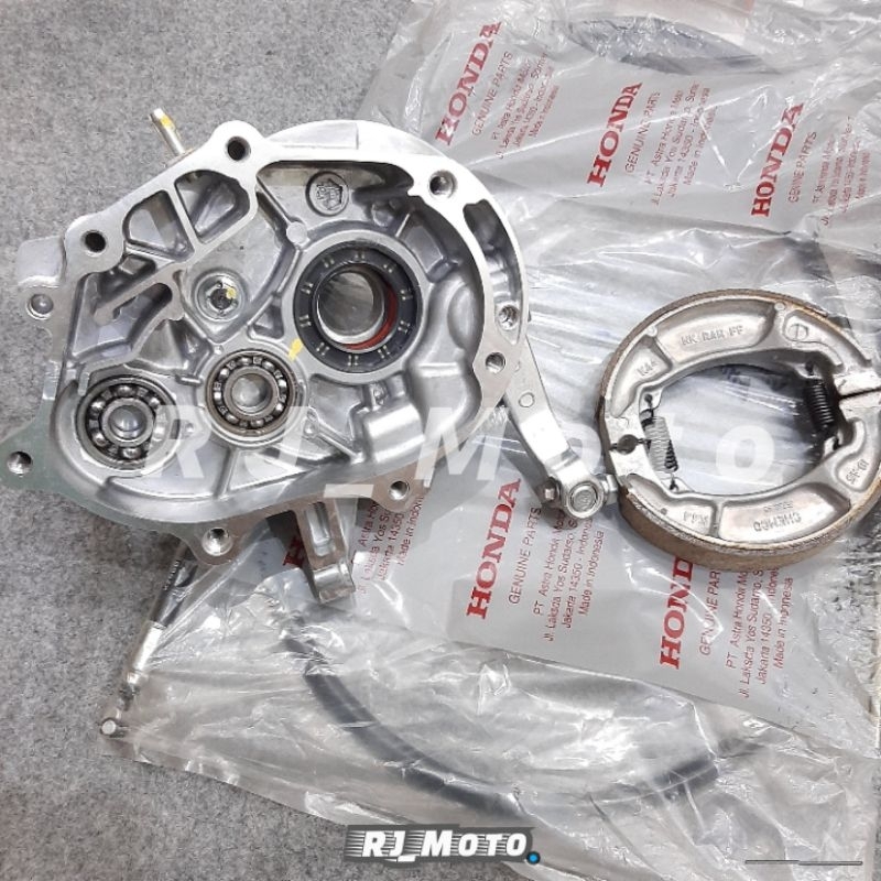 krengkes rumah gearbox belakang case comp misson original honda PCX 150 tromol downgrade pengereman 