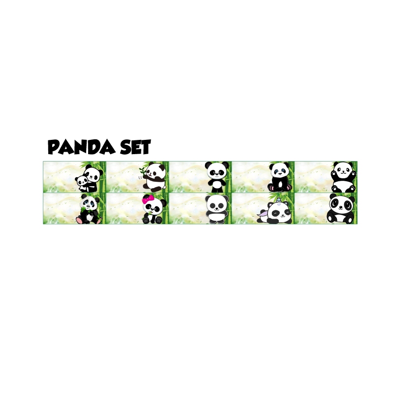 

sticker nama waterproof panda