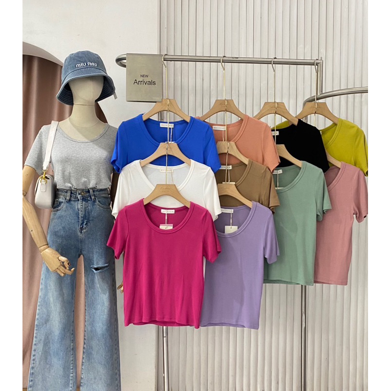 Duchess Atasan Kaos Rajut Wanita Santai Ariel