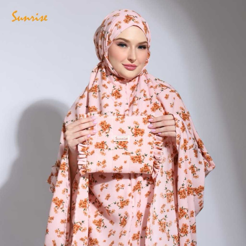 Mukena Sunrise - Laila Series - Mukena Travel Dewasa Katun Silky