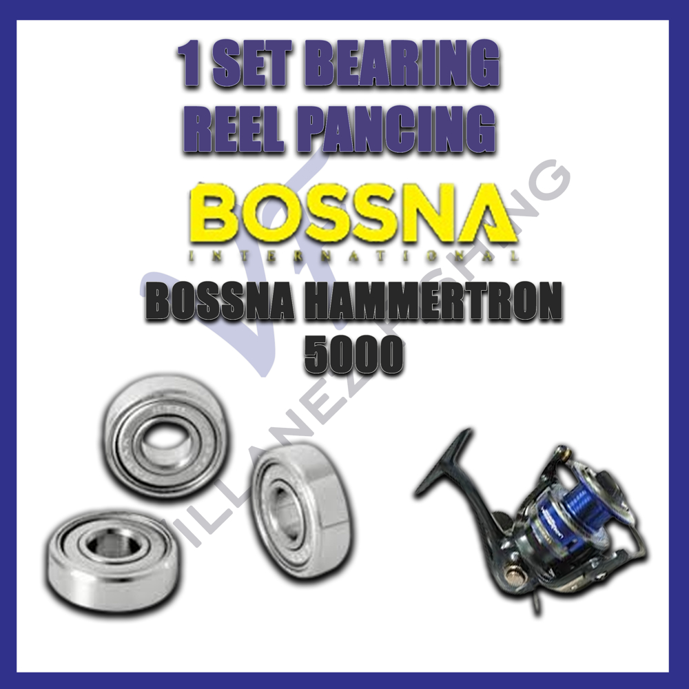 BEARING REEL SET BOSSNA HAMMERTRON 5000 BEARING/LAKER/MINI BEARING/BANTALAN RODA/ROTOR/PINION DRIVE 