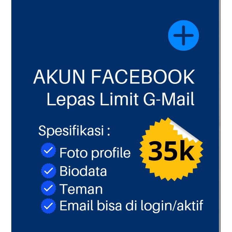 akun Facebook lepas limit ( buat spam marketplace)