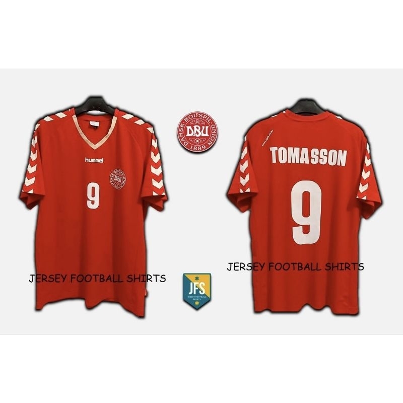 Original Jersey Denmark Home Euro 2004 Jon Dahl Tomasson