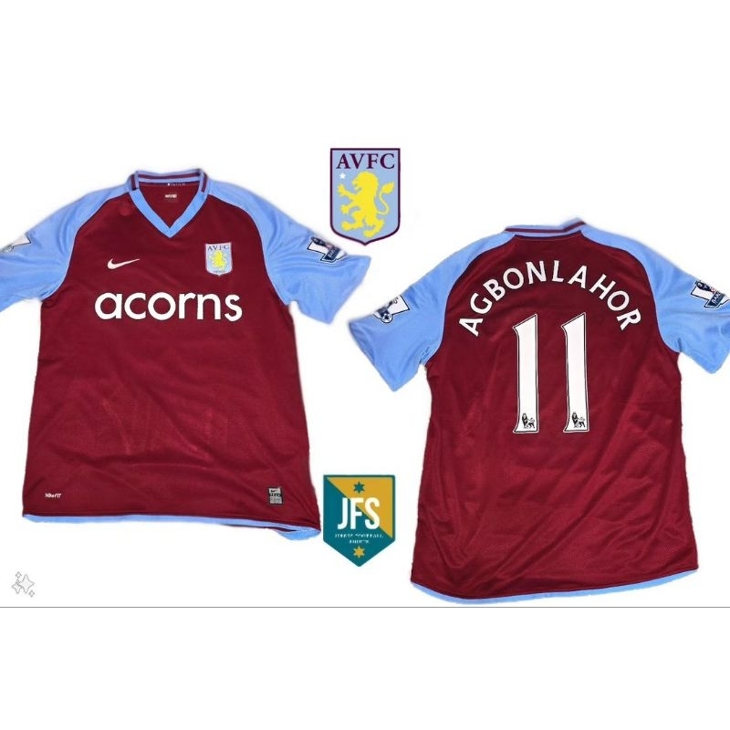 Original Jersey Aston Villa Home 2008-2009 Gabriel Agbonlahor