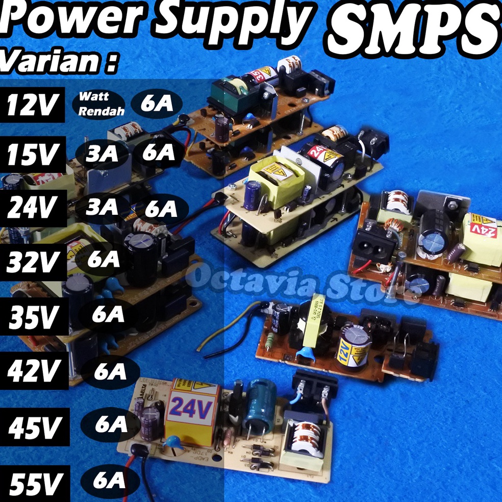 Adaptor Switching Power Suply 12V3A 24V3A 24V6A 32V6A 35V8A smps e L6O5
