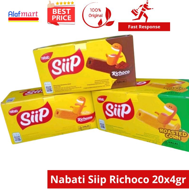 

Nabati Siip isi 20pcsx4gr varian rasa cokelat keju