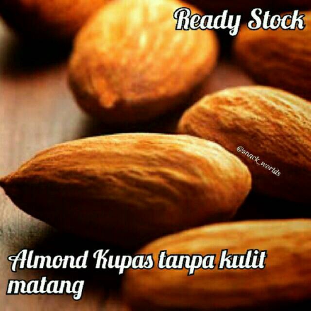 

HOT PRODUK 1Kg Roasted Almond Kupas tanpa kulit matang