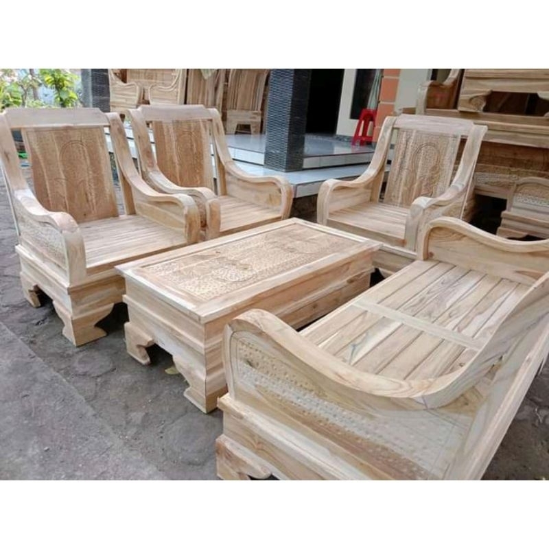 Kursi Tamu Ukiran Jepara Kursi Tamu Minimalis Full Kayu Jati Kursi sudut Ukiran Jepara Kursi meja Ta