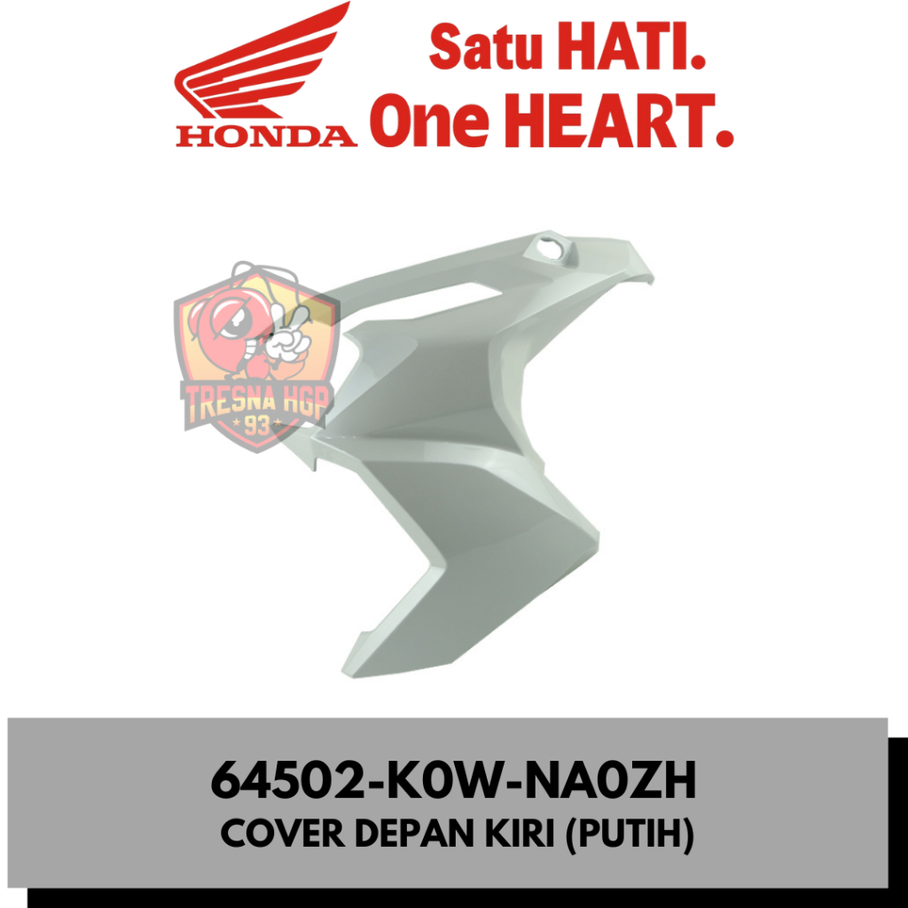64502-K0W-NA0ZH COVER DEPAN KIRI (PUTIH) HONDA ADV 160 ORIGINAL | COVER L FRONT SIDE 64502K0WNA0ZH