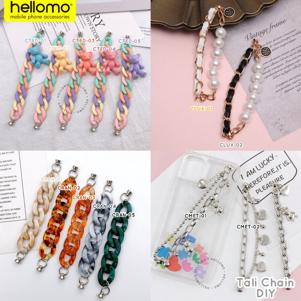 BIG SALE FASION Manik Manik DIY Tali Chain Strap Hp Korean Style Korea Grip Case Chain