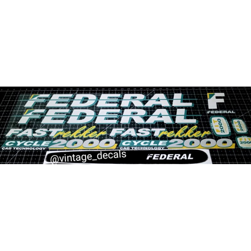 sticker sepeda federal fastrekker