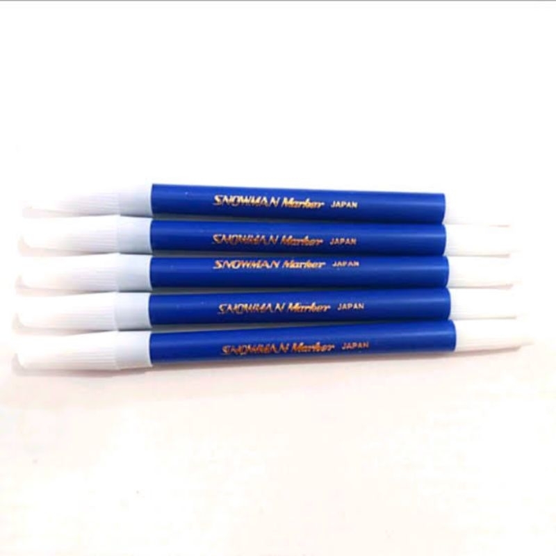 

spidol kecil snowman biru 1 lusin isi 12 pcs