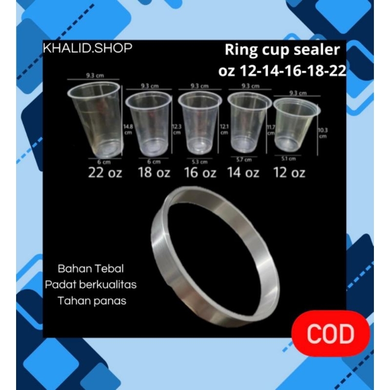 Ring cup sealer 12oz 14oz 16oz 18oz 22oz