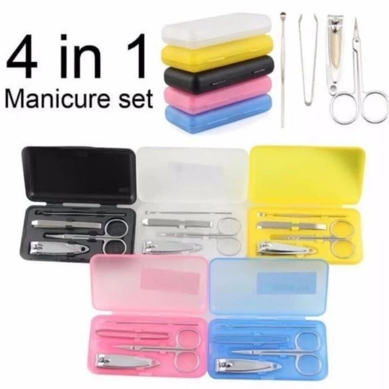 Gunting Kuku Set Pedicure Medicure Set 4 In 1