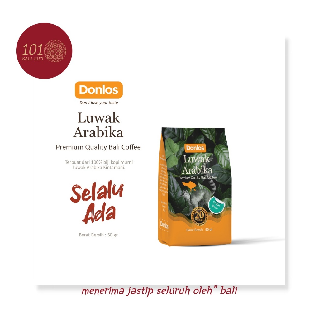 

101BALIGIFT - Oleh oleh kopi luwak bali donlos FREE BUBBLE WRAP