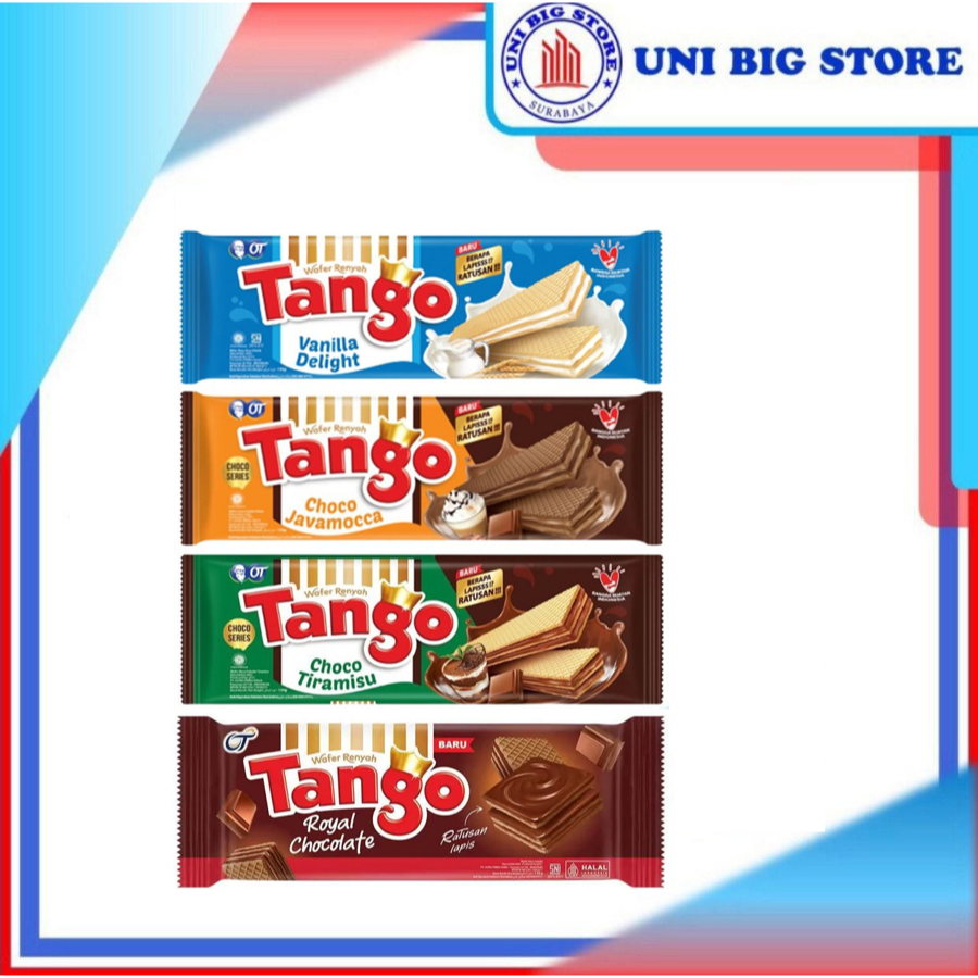 

Tango Wafer 130 gram Choco Tiramisu Vanilla Java Mocca Coklat