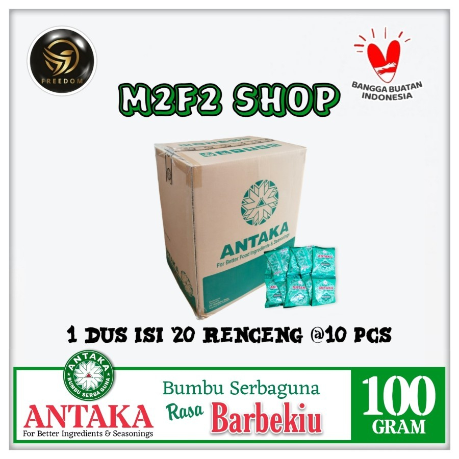 

ANTAKA Bumbu Tabur Serbaguna Aneka Rasa Barbekiu Sachet - 100 gr (Kemasan Karton)