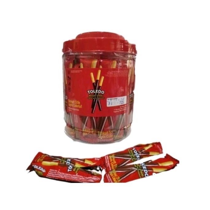 

TOLEDO biskuit stik salut cokelat 60pcs