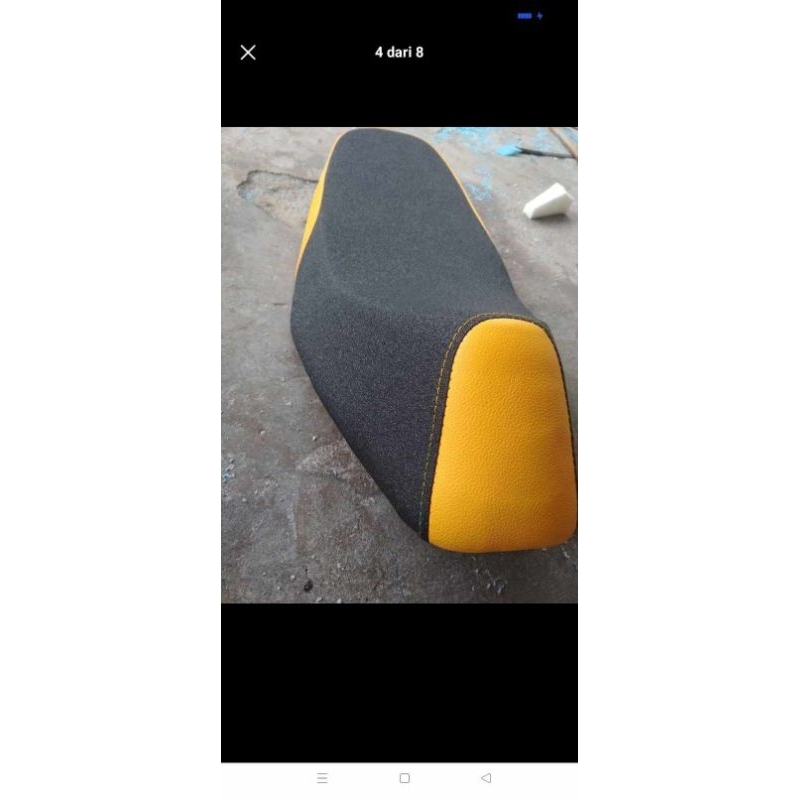 Kulit Jok roadrace beat karbu variasi hitam kuning
