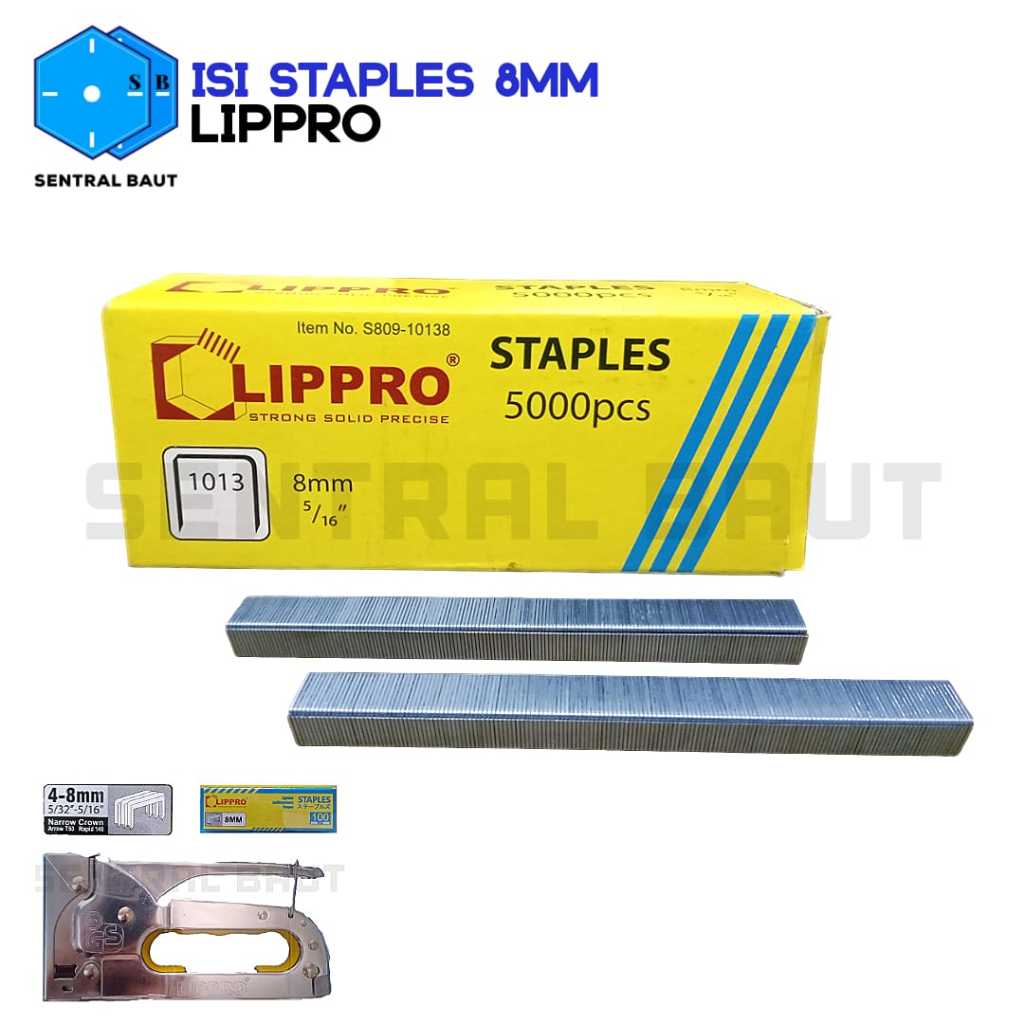 

SENTRAL BAUT || Isian Staples 8m LIPPRO